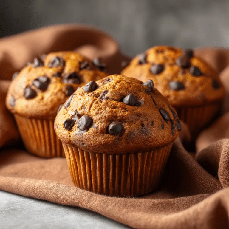 Pumpkin Chocolate Chip Muffins Recipe