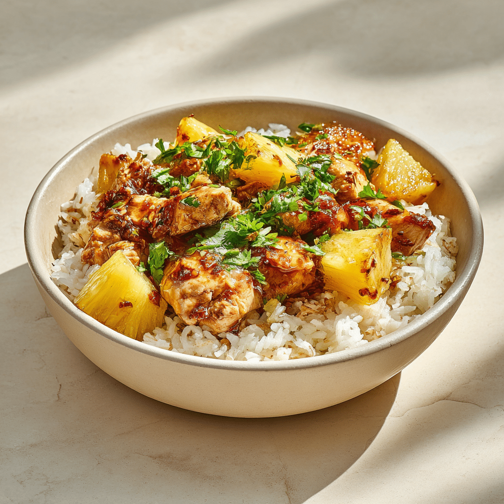 Pineapple Chicken and Rice Recipe - Recipe Image