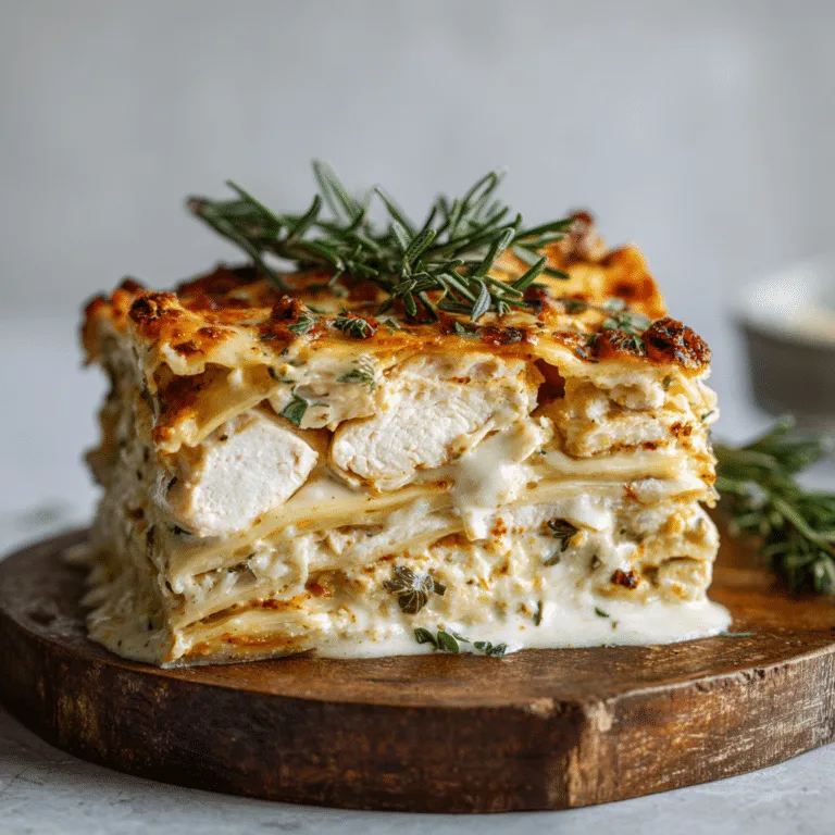 Rosemary Chicken Lasagna Layers Recipe
