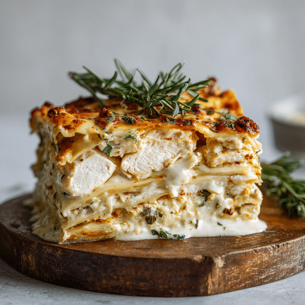 Rosemary Chicken Lasagna Layers Recipe