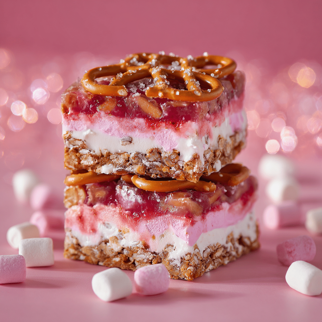 Strawberry Pretzel Marshmallow Treats Recipe