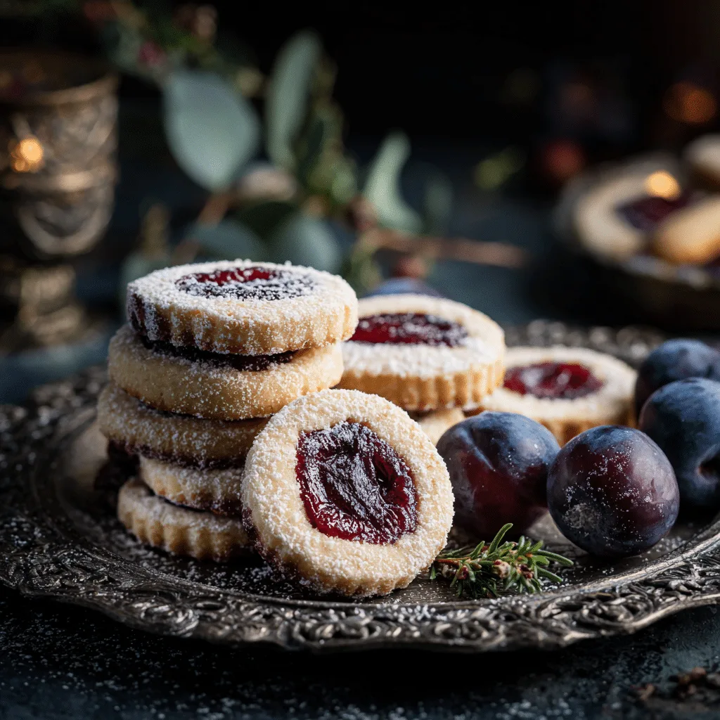 Sugar Plum Shortbread Cookies Recipe