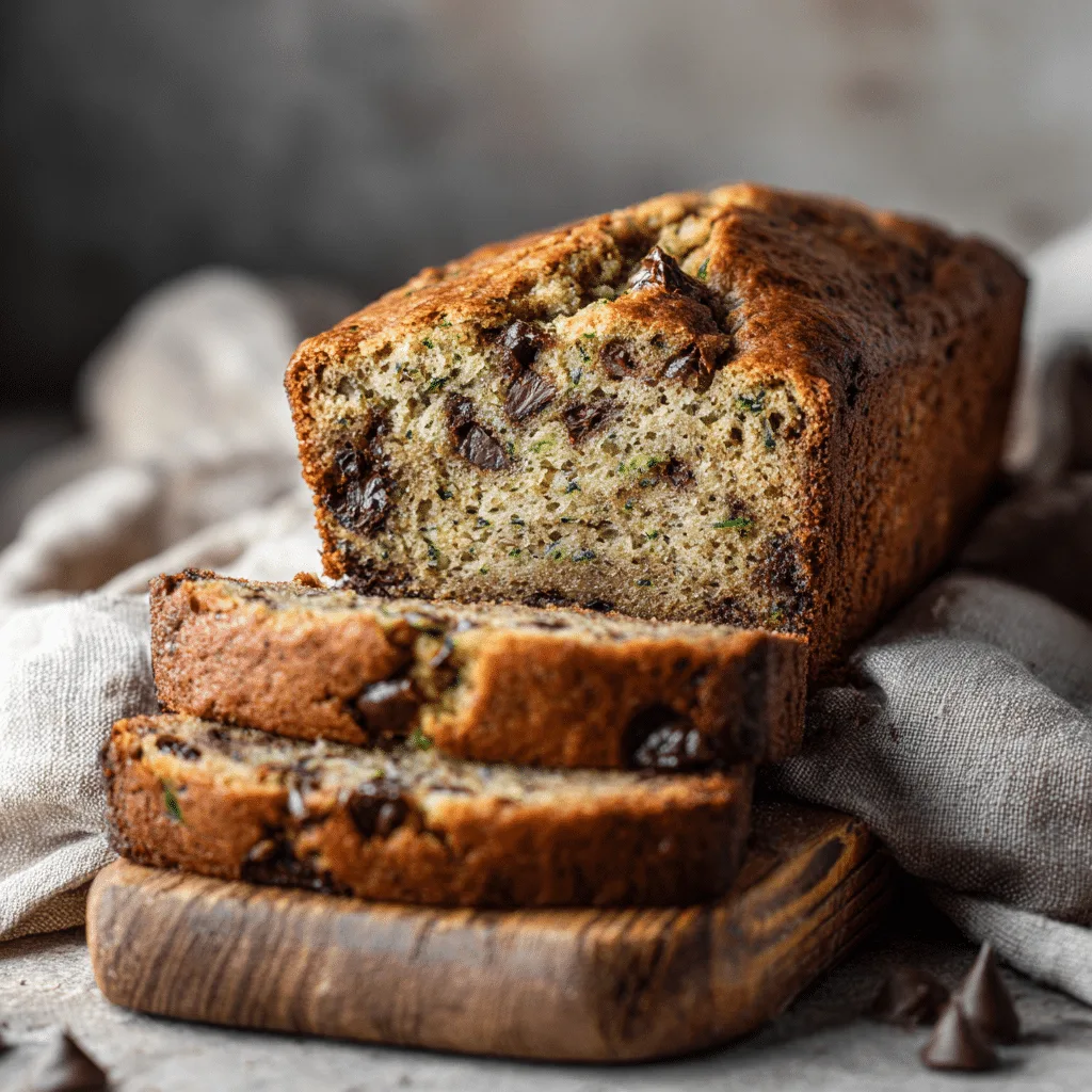 Chocolate Chip Zucchini Bread (one bowl) Recipe