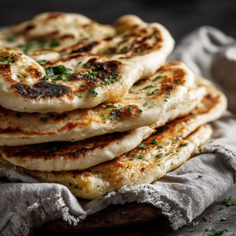 3 Ingredient Naan Bread (no yeast) Recipe