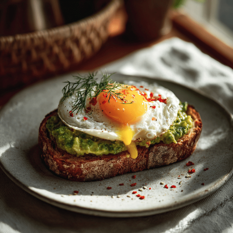 The Perfect Jammy Egg, Avocado & Pesto Toast Recipe