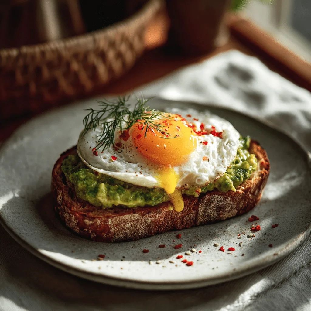 The Perfect Jammy Egg, Avocado & Pesto Toast Recipe