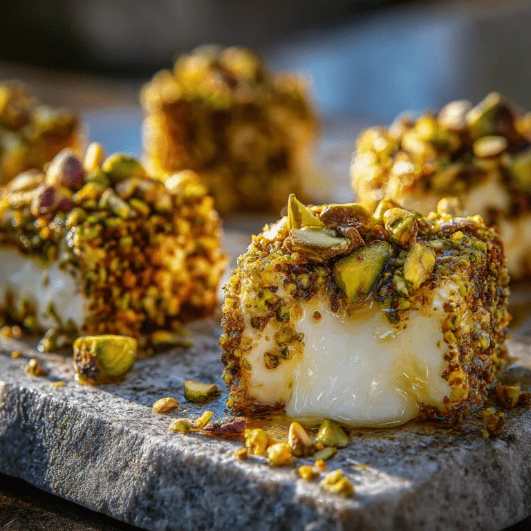 Savory Pistachio-Crusted Brie Bites Recipe