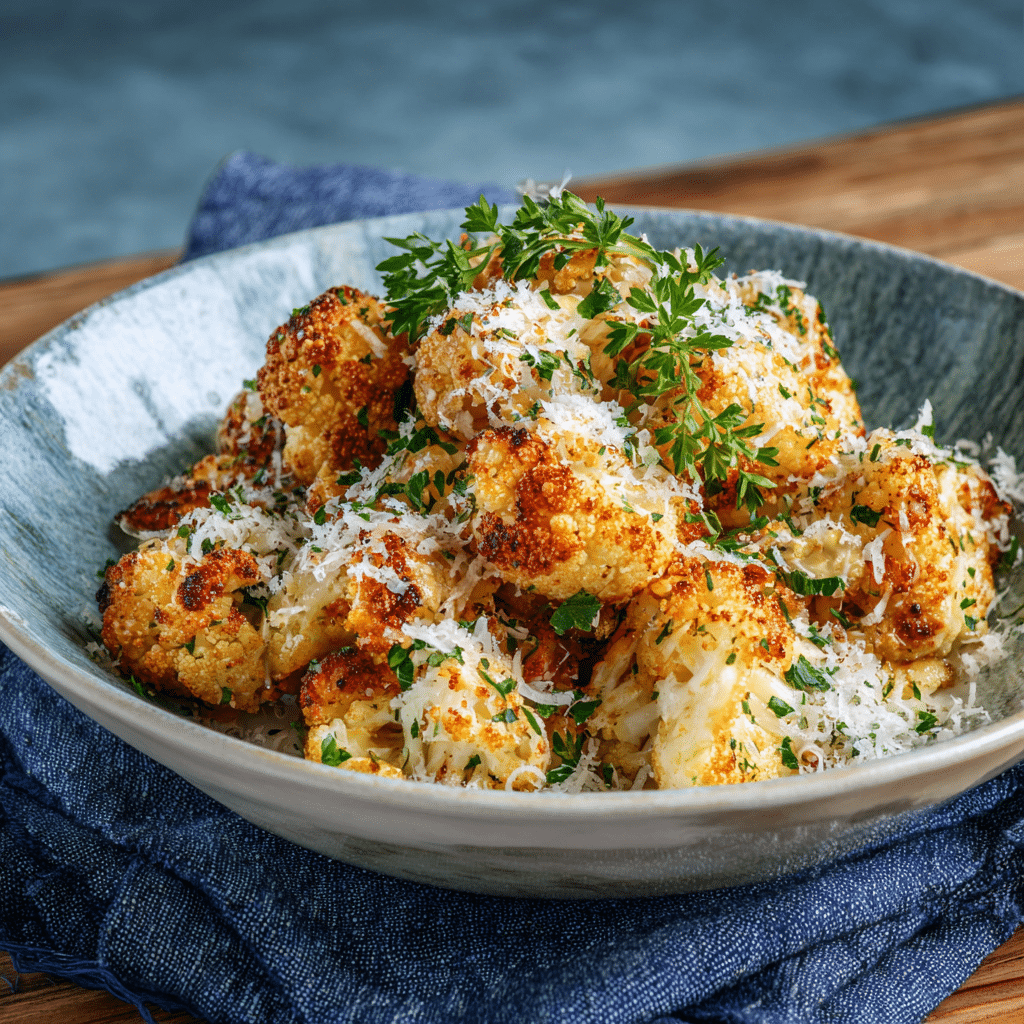 Roasted Parmesan Cauliflower Recipe