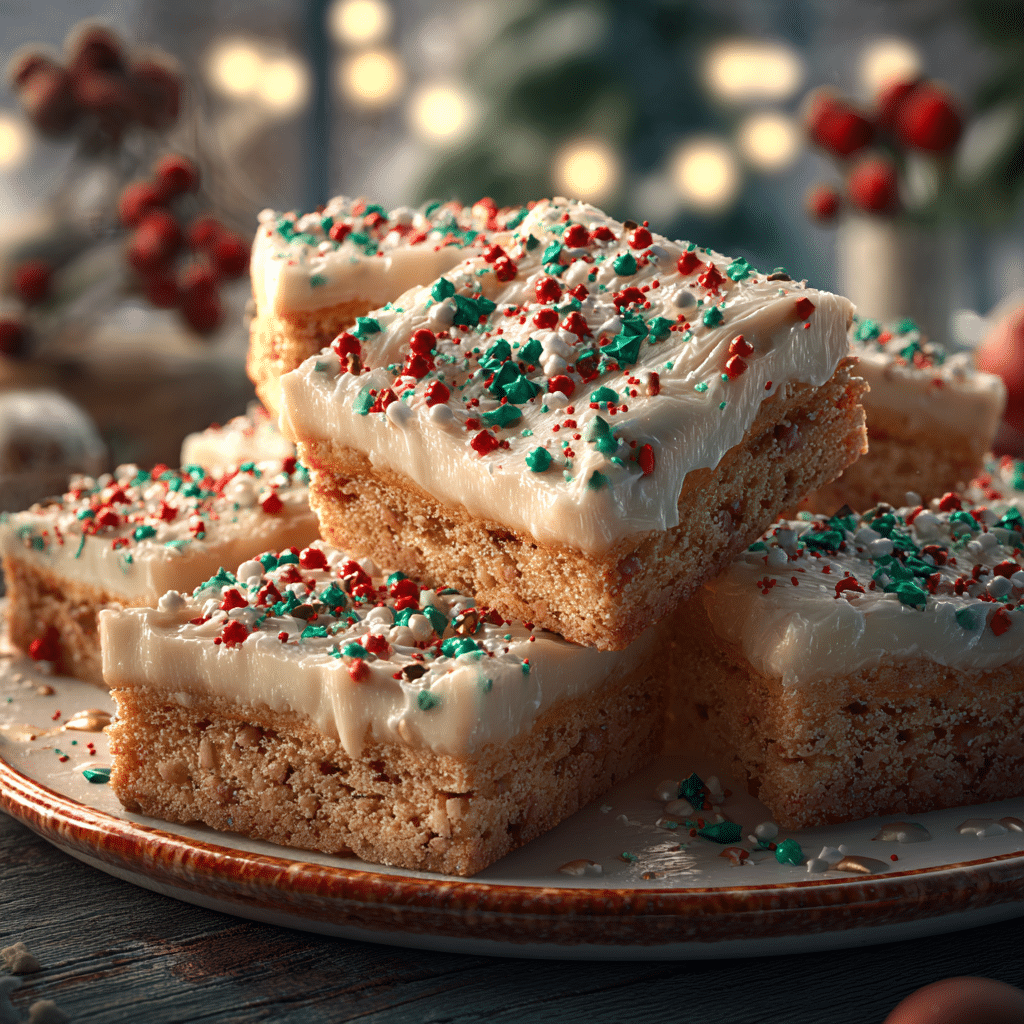 Christmas Sugar Cookie Bars Recipe