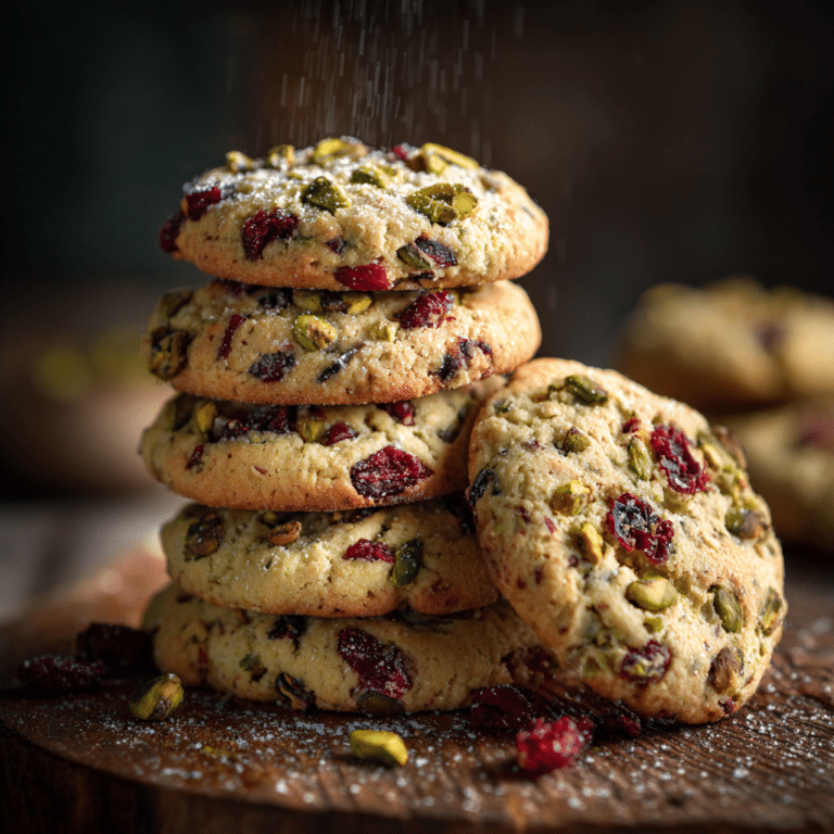 Chewy Pistachio Cranberry Cookies Recipe