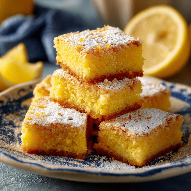 Lemon Brownies Recipe