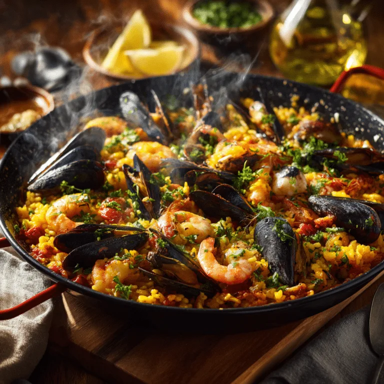 Easy Seafood Paella Recipe