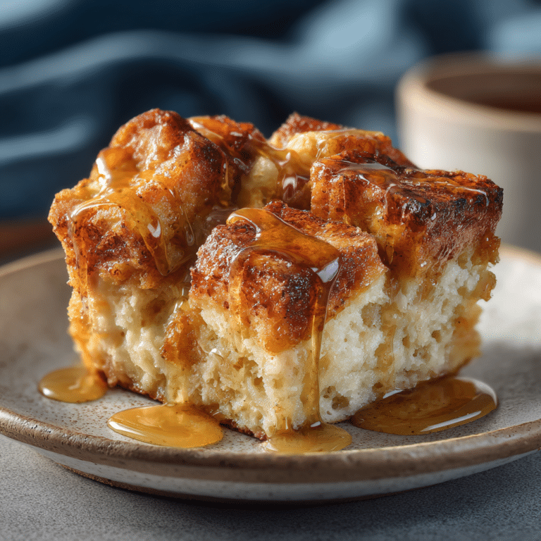 Croissant Bread Pudding Cubes Recipe