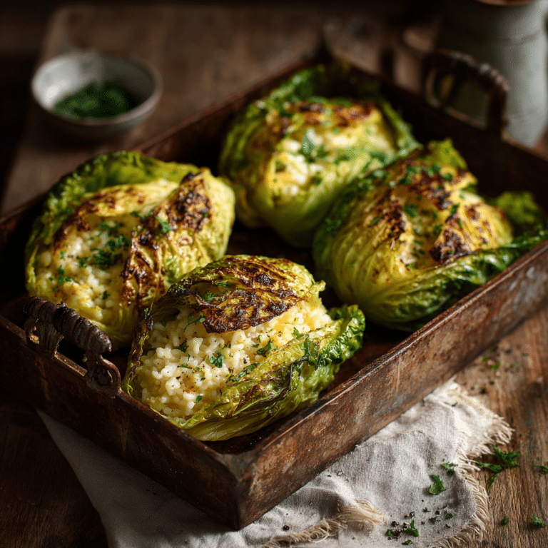 Creamy Rice-Stuffed Cabbage Bake Recipe