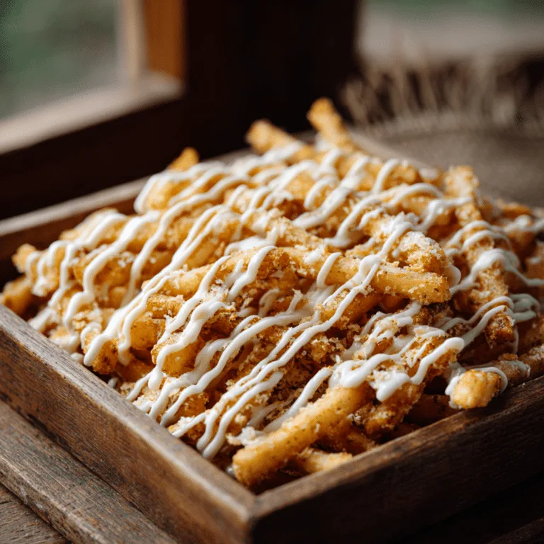 Crispy Rice Fries with Creamy Drizzle Recipe