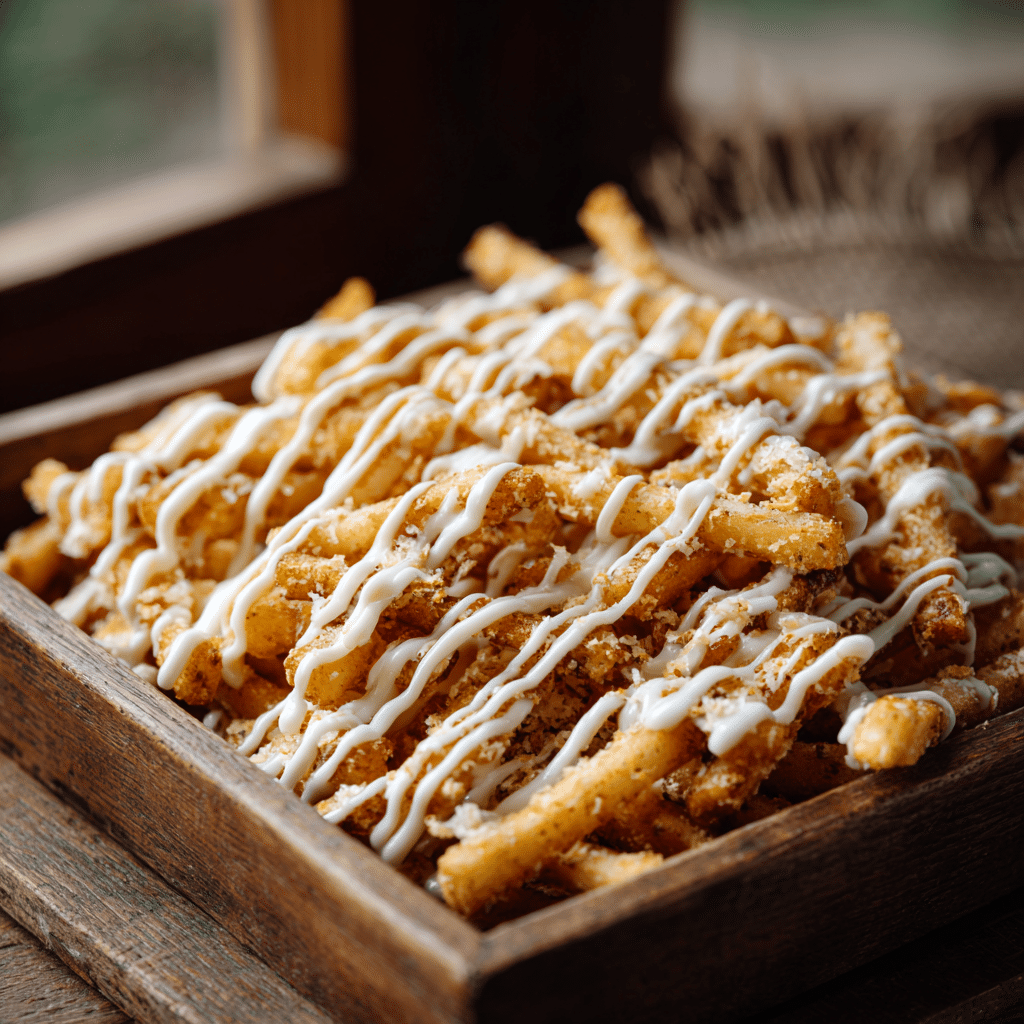 Crispy Rice Fries with Creamy Drizzle Recipe