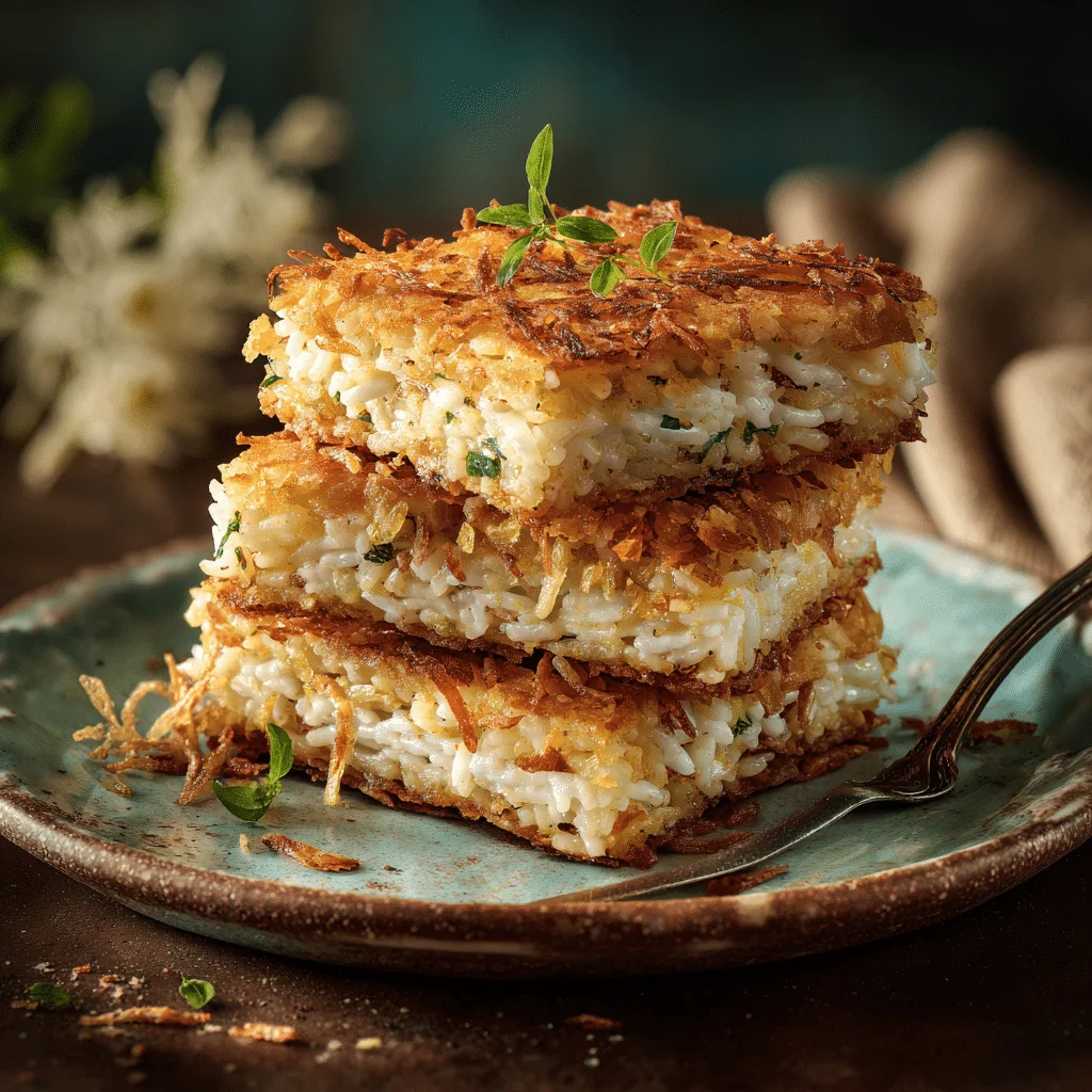 Crispy Rice Mille-Feuille (Savory) Recipe