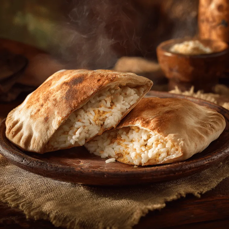 Creamy Rice-Stuffed Pita Bake Recipe