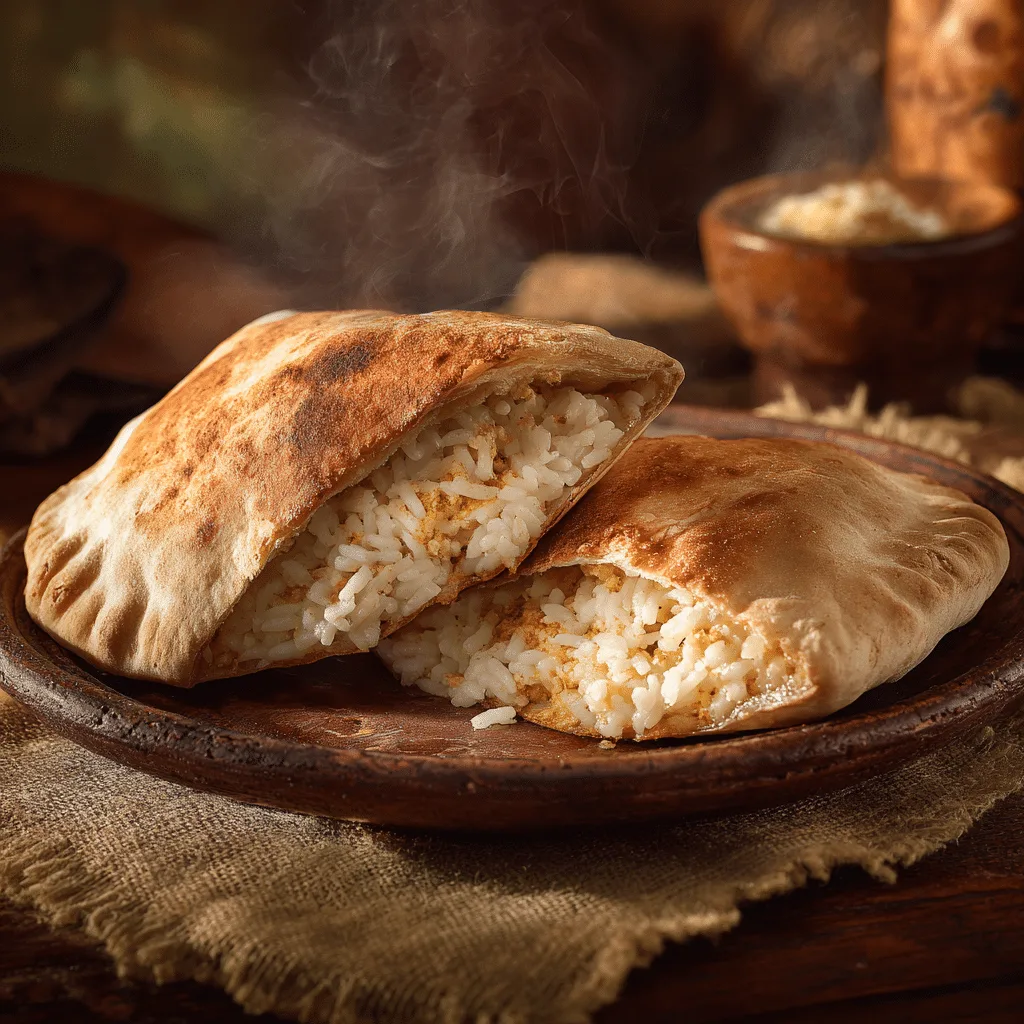 Creamy Rice-Stuffed Pita Bake Recipe