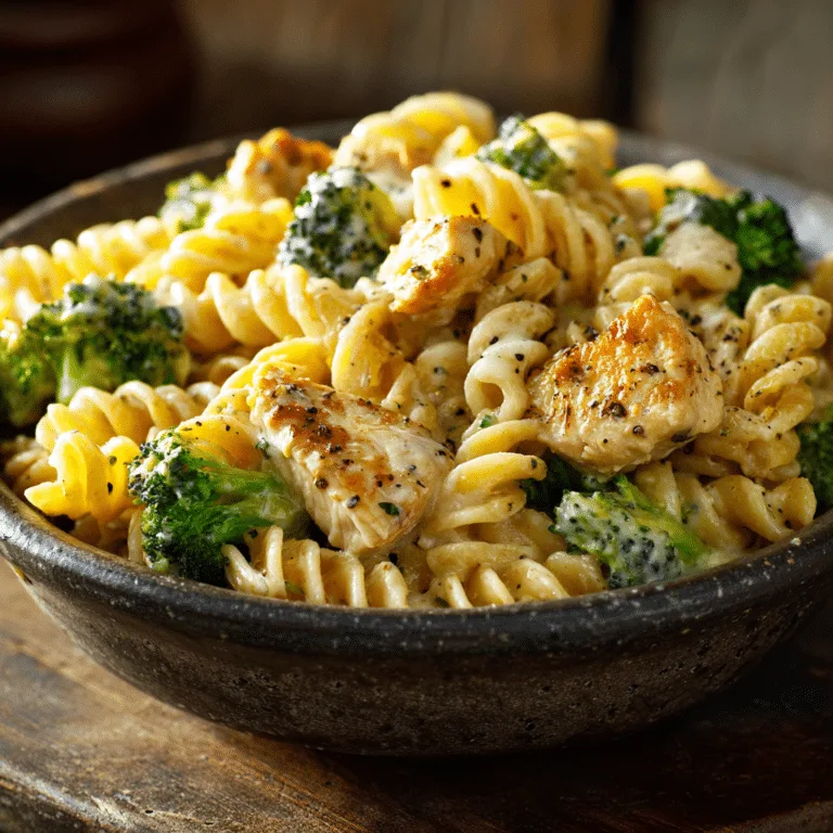 Cheddar Chicken Broccoli Pasta Recipe