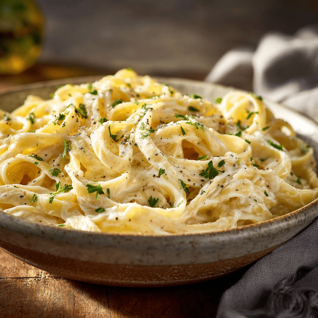 Creamy Fettuccine Alfredo Recipe