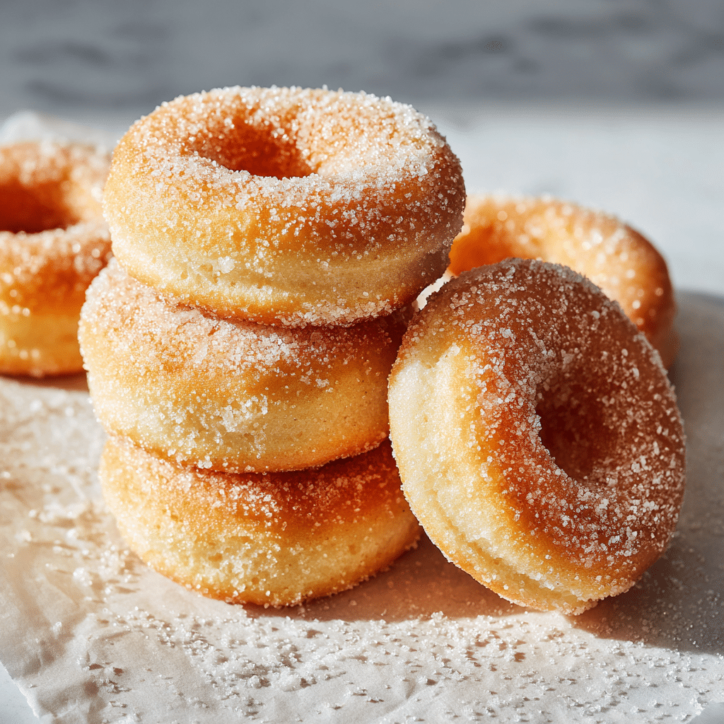 Vanilla Sugar Baked Donuts Recipe - Recipe Image