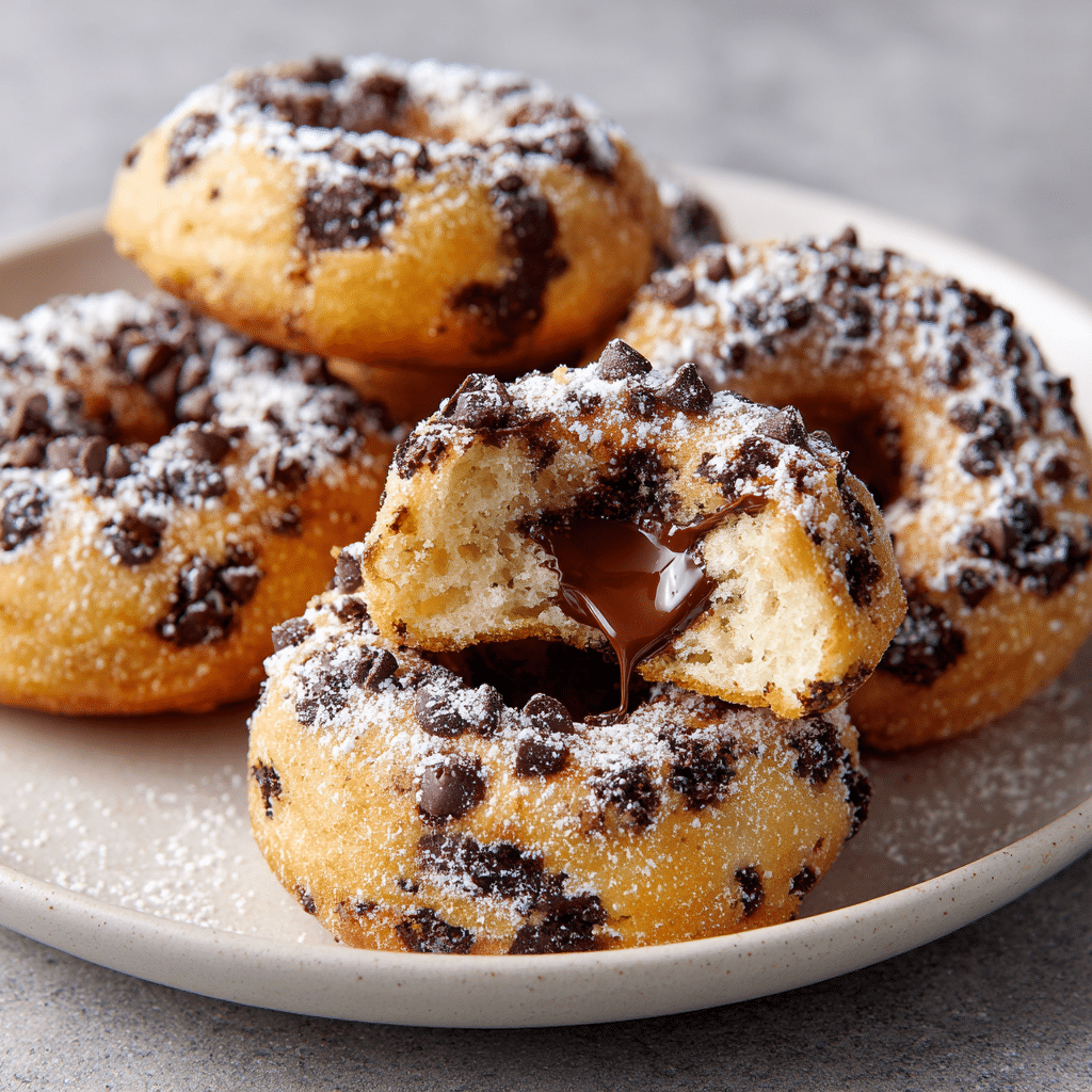 Chocolate Chip Baked Donuts Recipe - Recipe Image