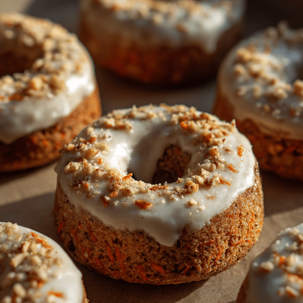 Carrot Cake Baked Donuts Recipe - Recipe Image