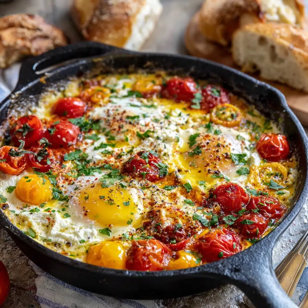 Baked Feta Eggs Recipe - Recipe Image