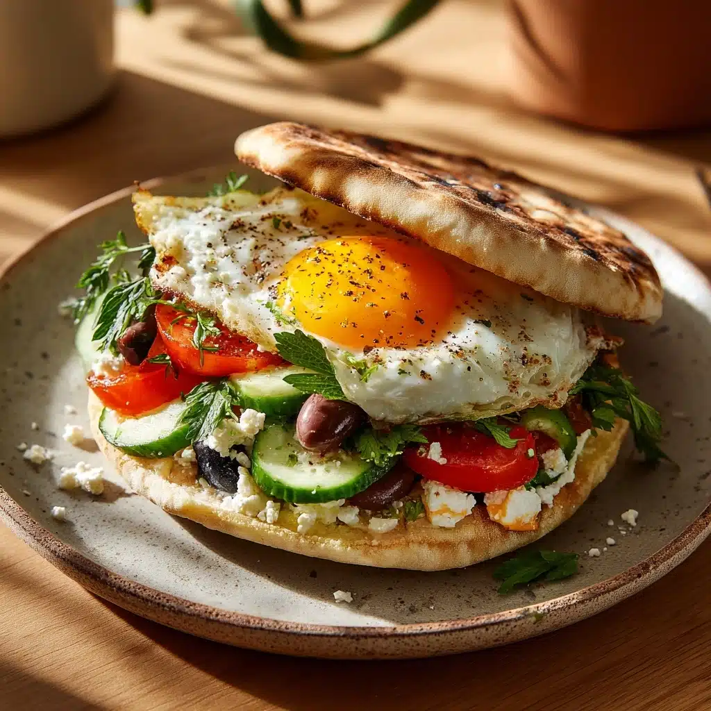 Mediterranean Breakfast Sandwich Recipe - Recipe Image