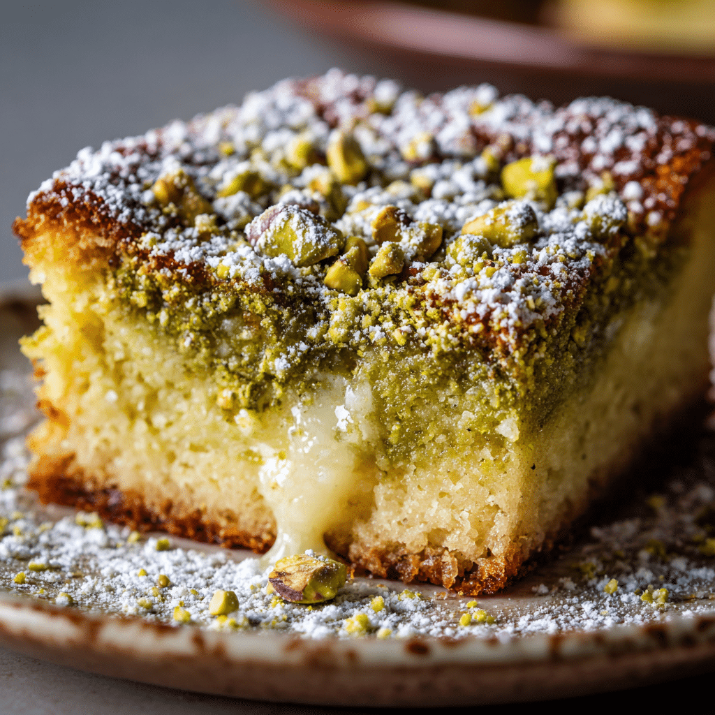 Pistachio Gooey Butter Cake Recipe - Recipe Image