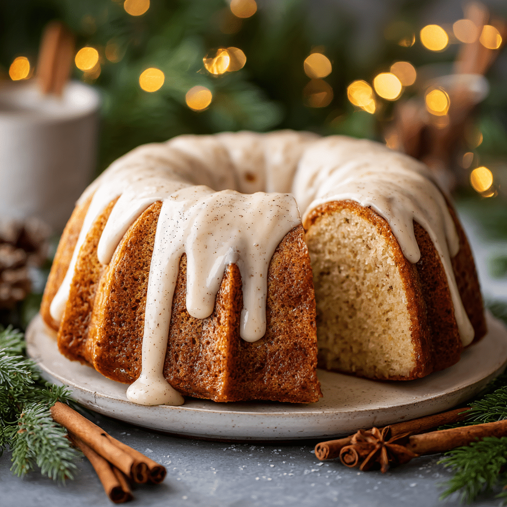 Eggnog Bundt Cake Recipe - Recipe Image