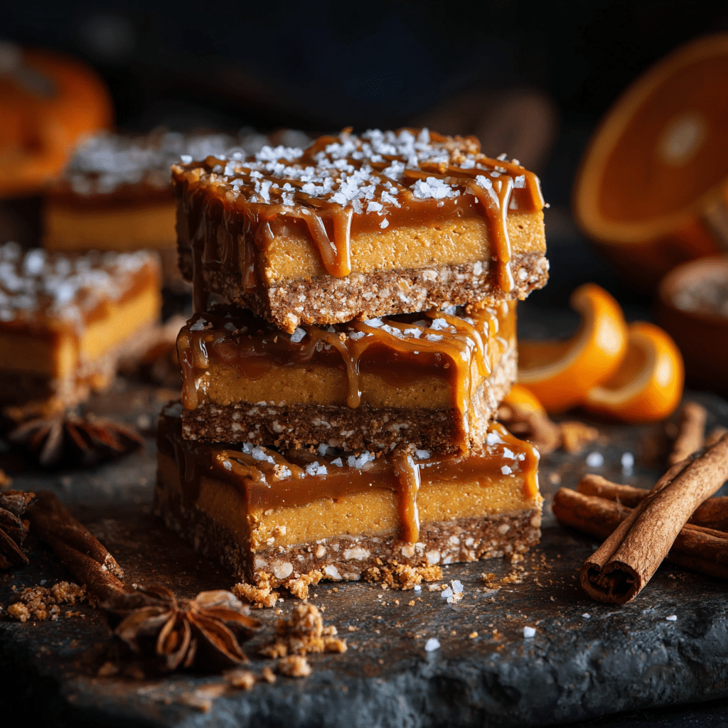Spiced Pumpkin Pretzel Bars Recipe - Recipe Image