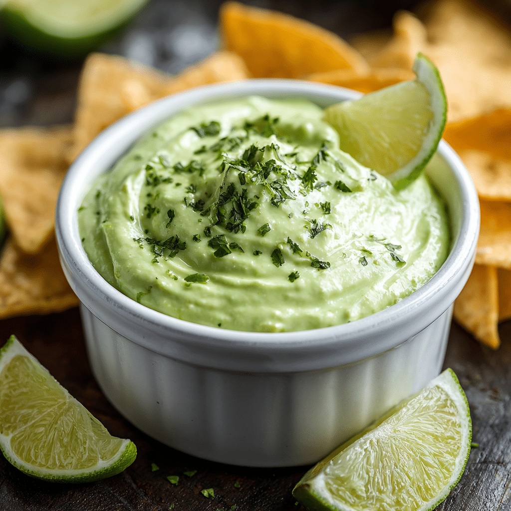 Creamy Avocado Lime Dip Recipe - Recipe Image