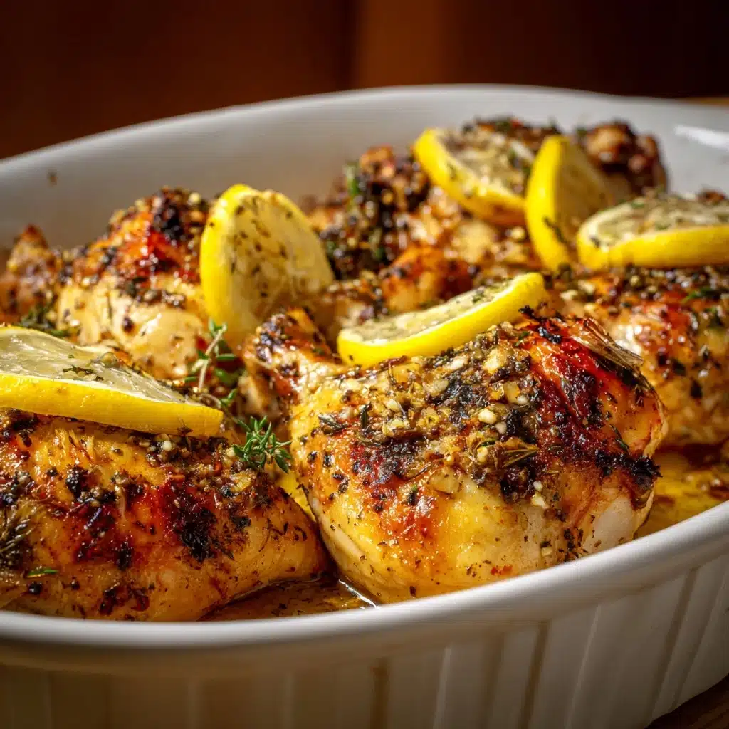 Baked Greek Lemon Chicken Recipe - Recipe Image