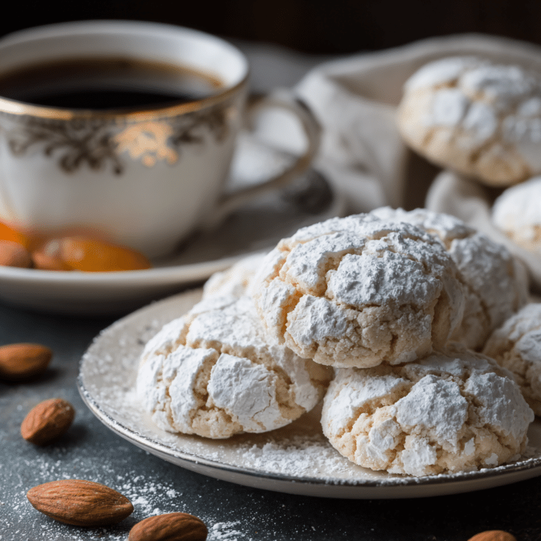 Soft Italian Ricciarelli Almond Cookies Recipe