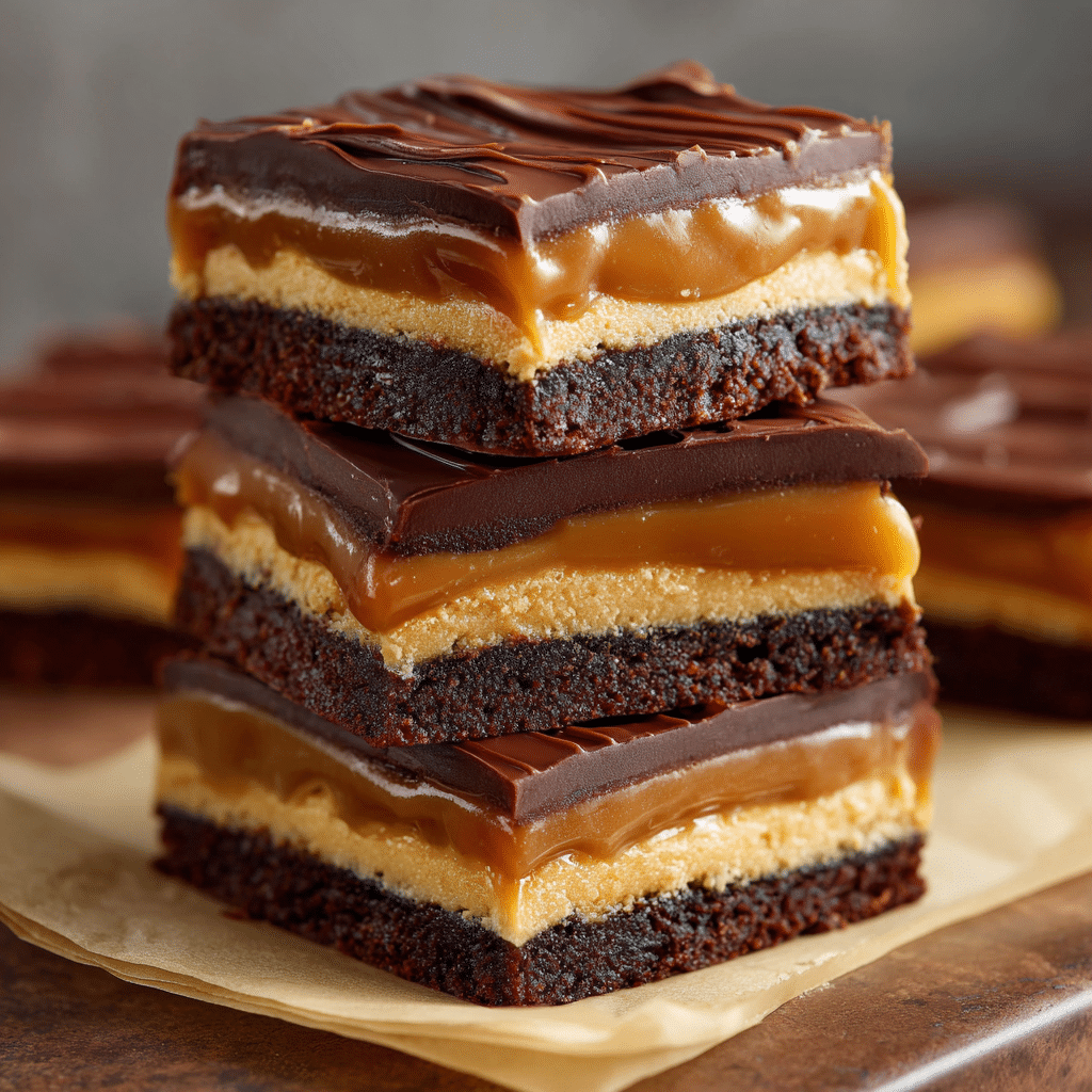 Chocolate Caramel Bars Recipe - Recipe Image