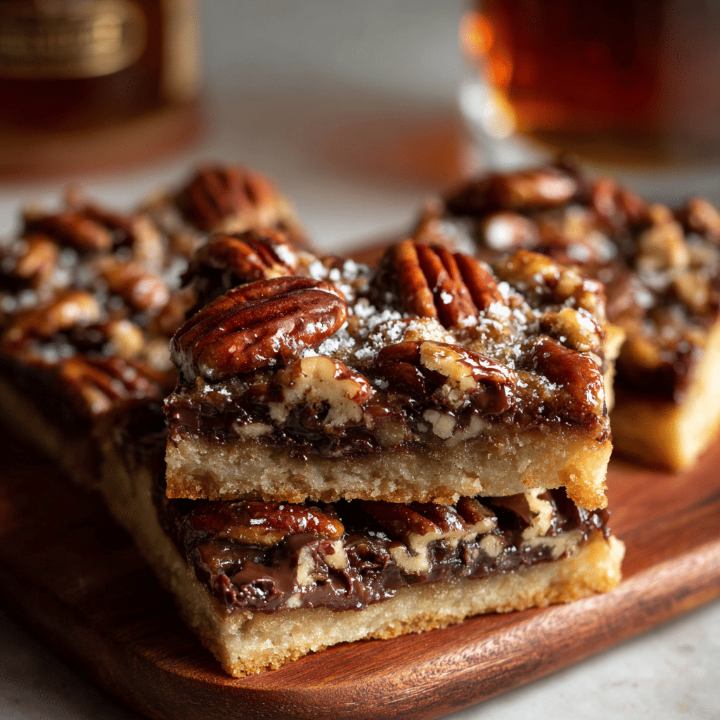 Chocolate Pecan Pie Bars Recipe - Recipe Image
