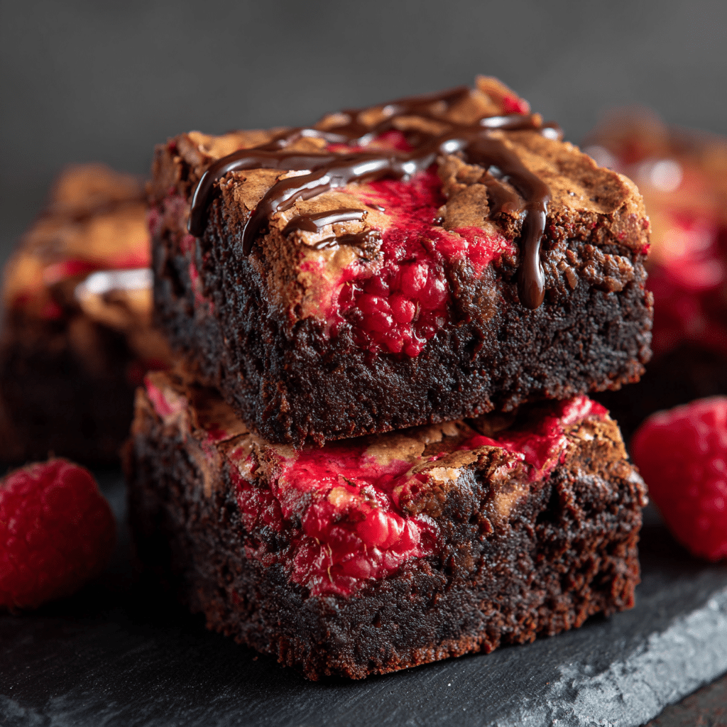 Raspberry Brownies Recipe - Recipe Image
