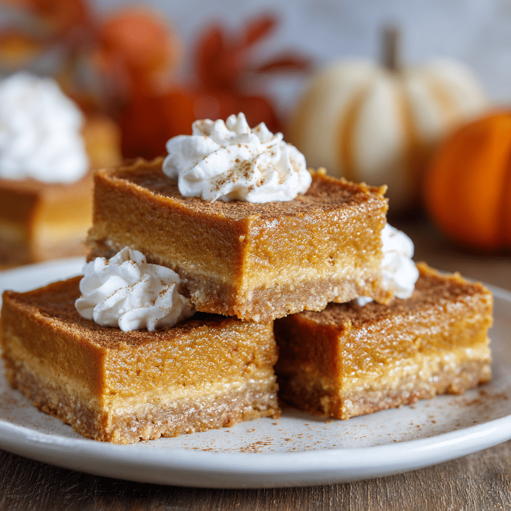 Pumpkin Pie Bars Recipe - Recipe Image