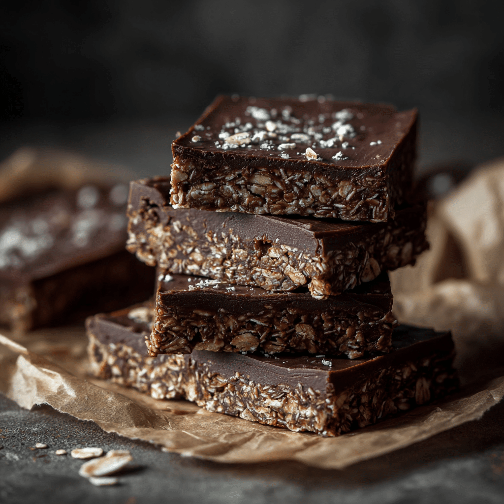 Chocolate Oat Breakfast Bars Recipe - Recipe Image