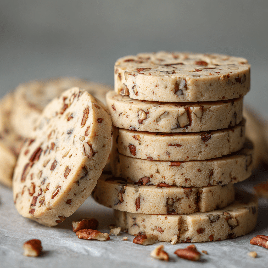 Toasted Pecan Shortbread (Slice-and-Bake) Recipe - Recipe Image