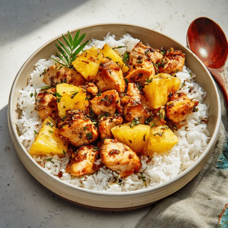 Pineapple Chicken and Rice Recipe