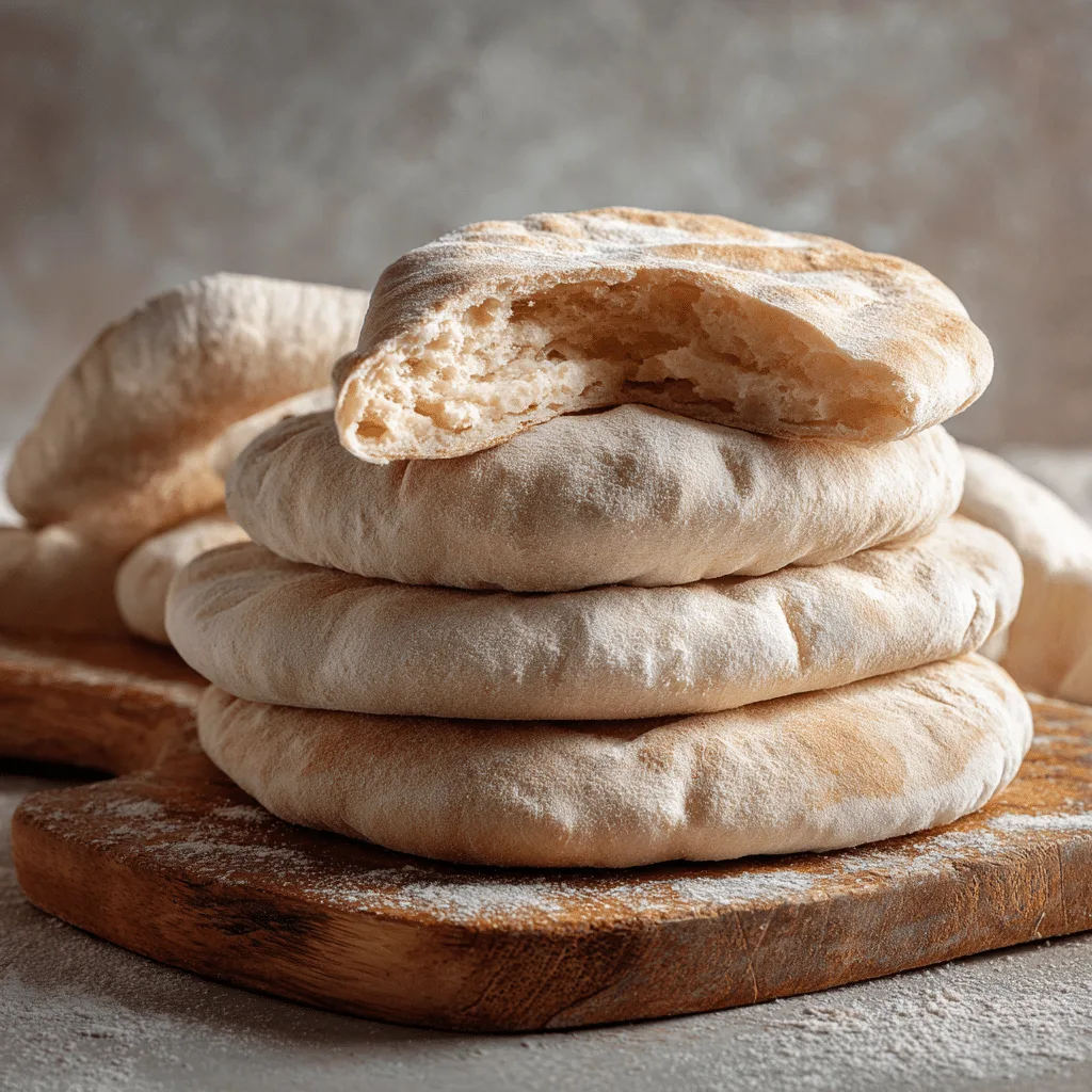 Homemade Pita Bread (Pita Pocket) Recipe - Recipe Image