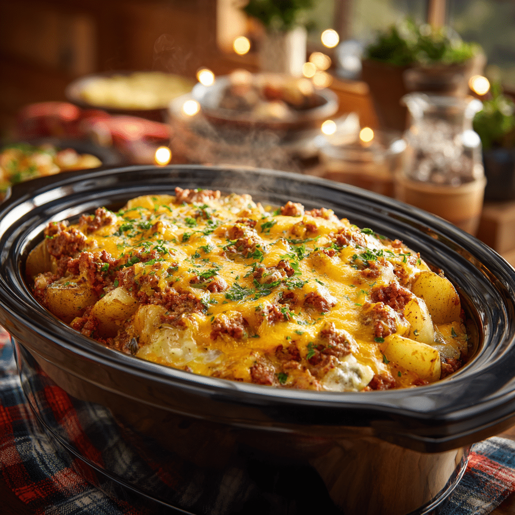 Mountain Man Crock Pot Breakfast Recipe - Recipe Image