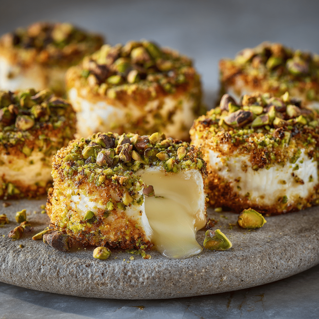 Savory Pistachio-Crusted Brie Bites Recipe - Recipe Image