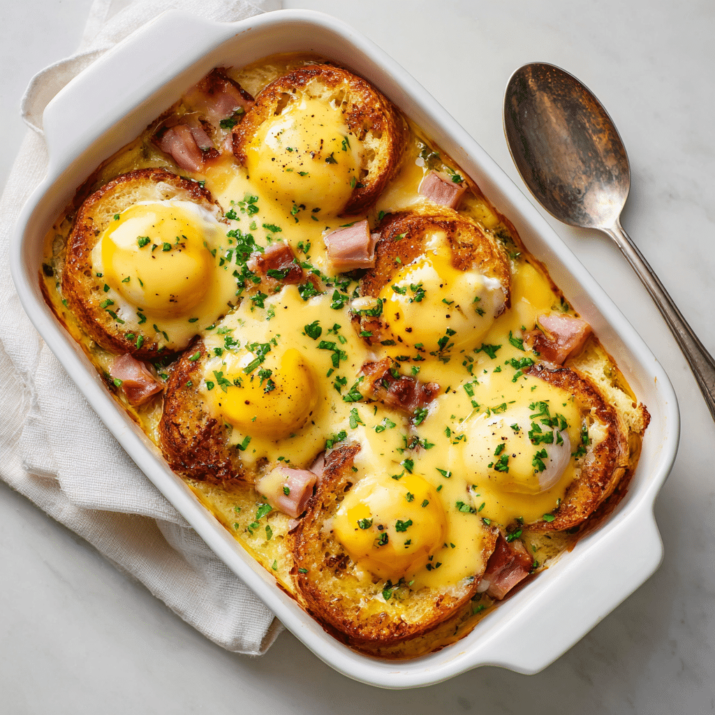 Eggs Benedict Casserole: A Brunch Favorite Made Easy Recipe - Recipe Image
