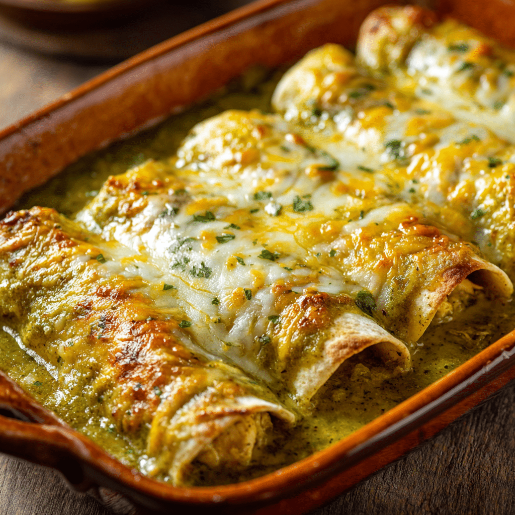 Green Chicken Enchiladas Recipe - Recipe Image