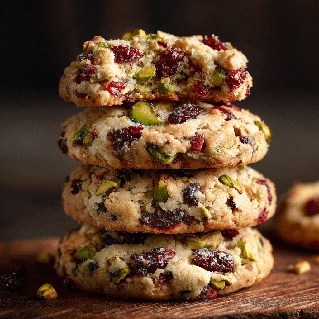 Chewy Pistachio Cranberry Cookies Recipe - Recipe Image