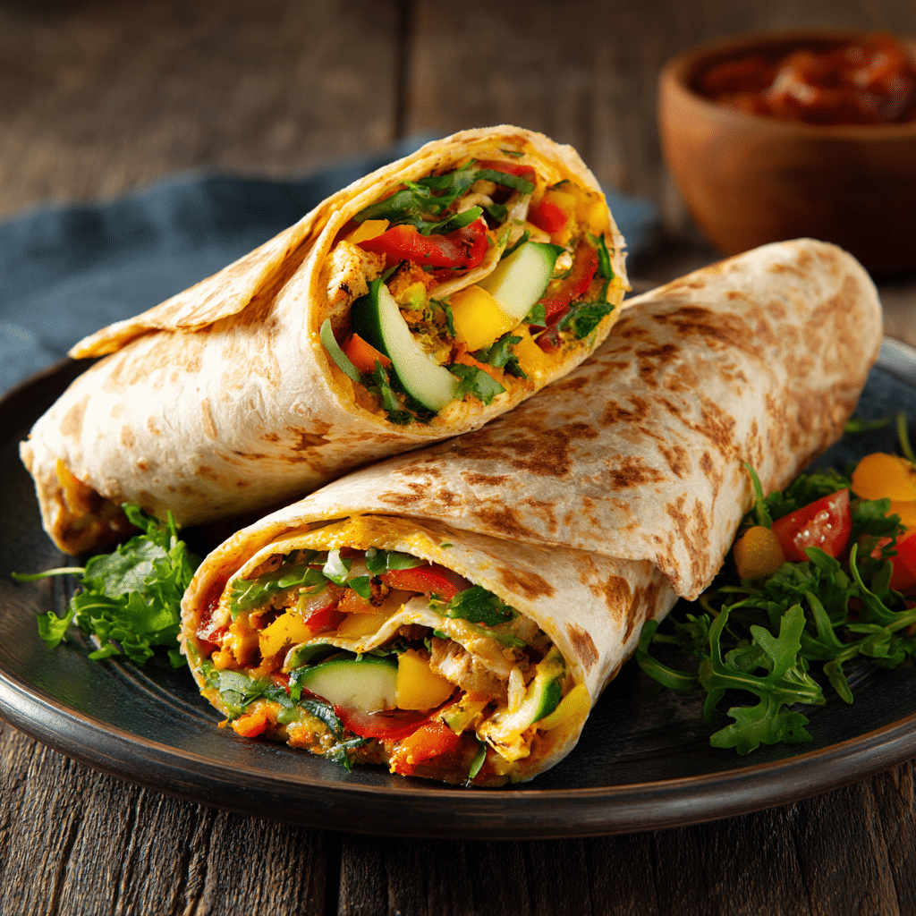 Folded Tortilla Hack Wrap Recipe - Recipe Image